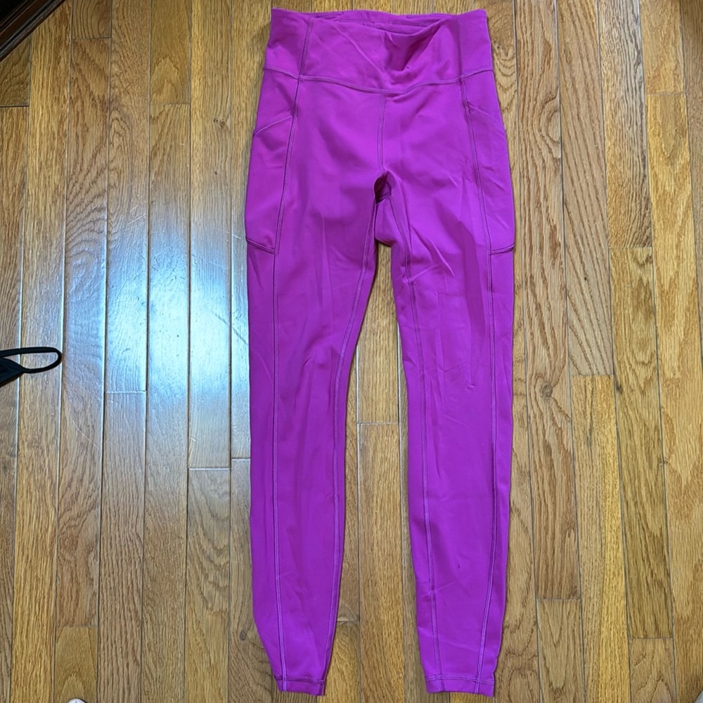 Lululemon pink leggings size 6